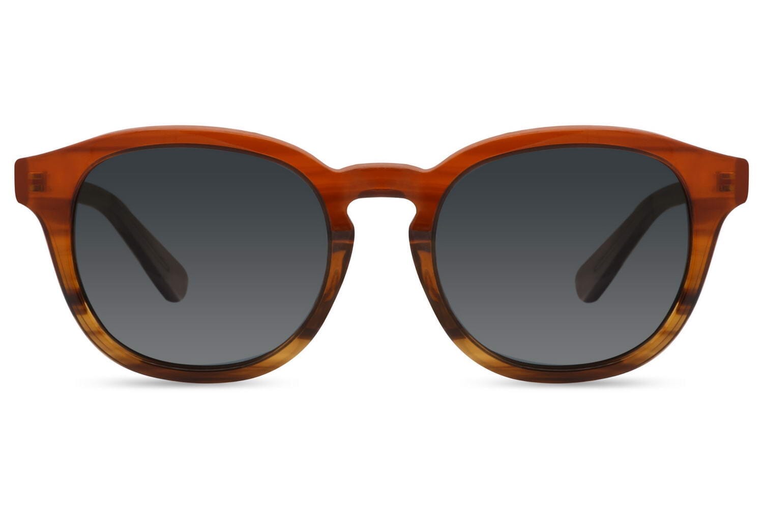 Brown circle sunglasses. Grey lenses. Uv400 protected. Black lenses.