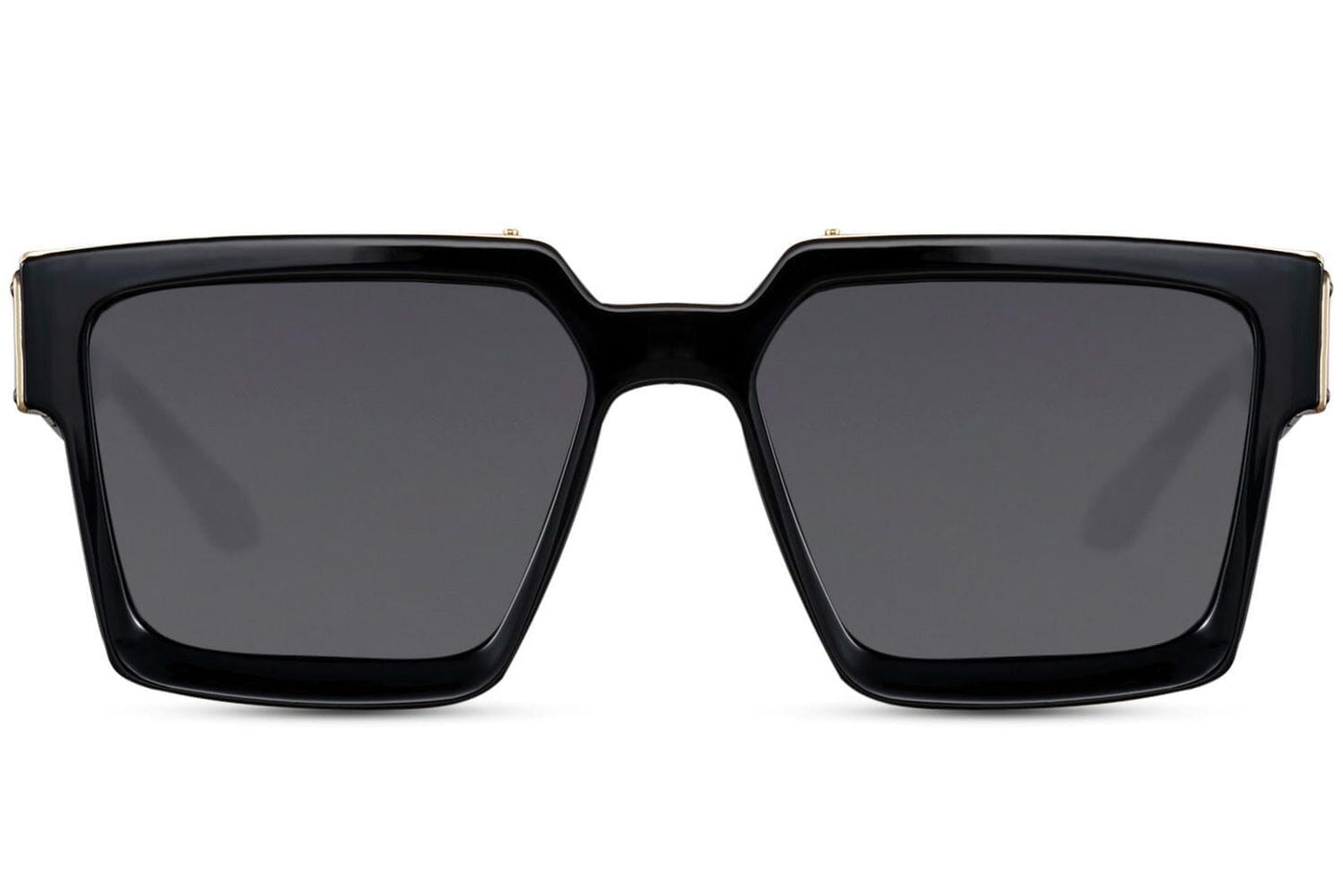 Black square sunglasses. UVA protected. Acetate material.