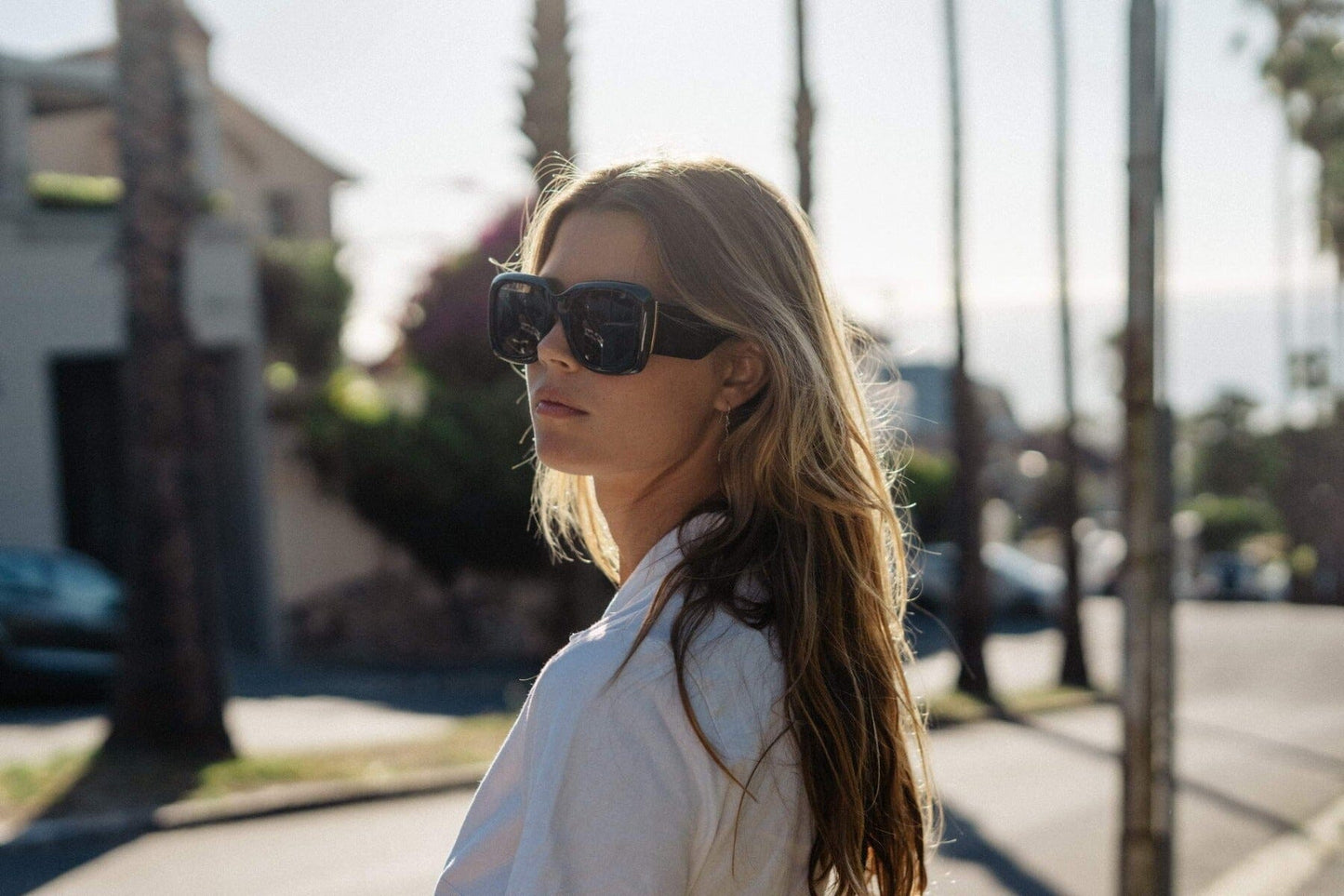 Black sunglasses. UV400 protected.