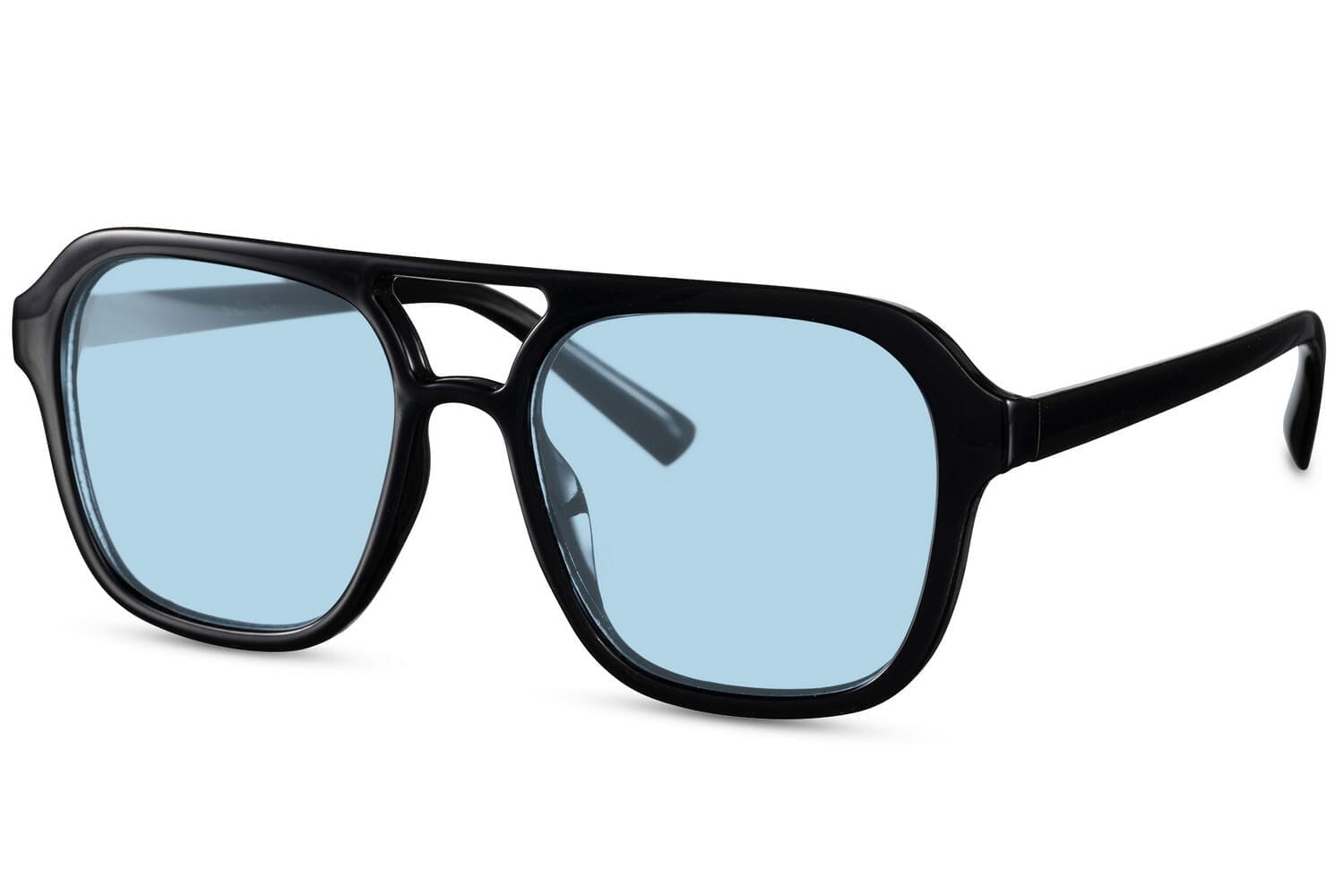 Blue aviator sunglasses. UV400 protected.