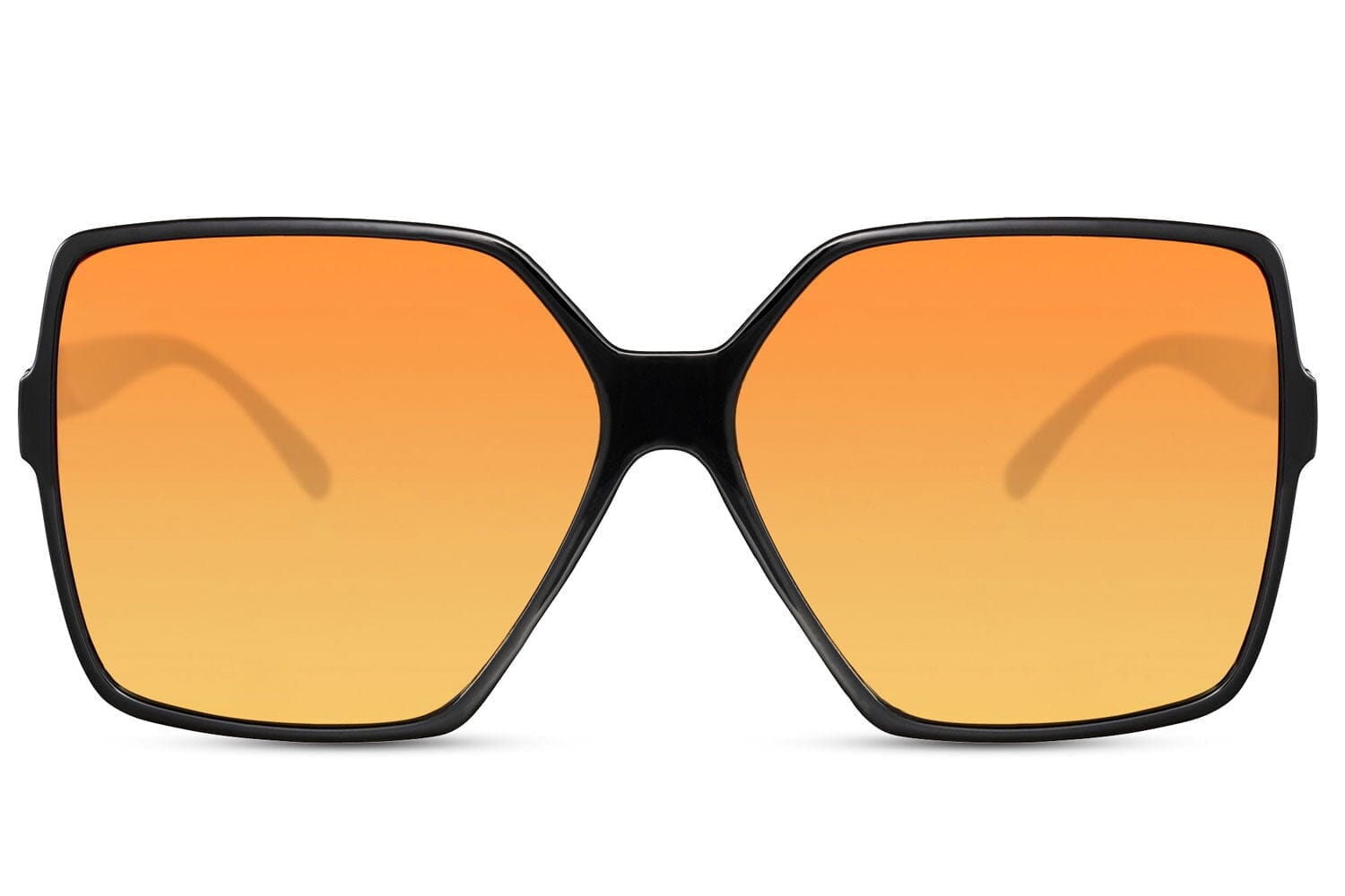 70's oversized square glasses. UV400 protected.