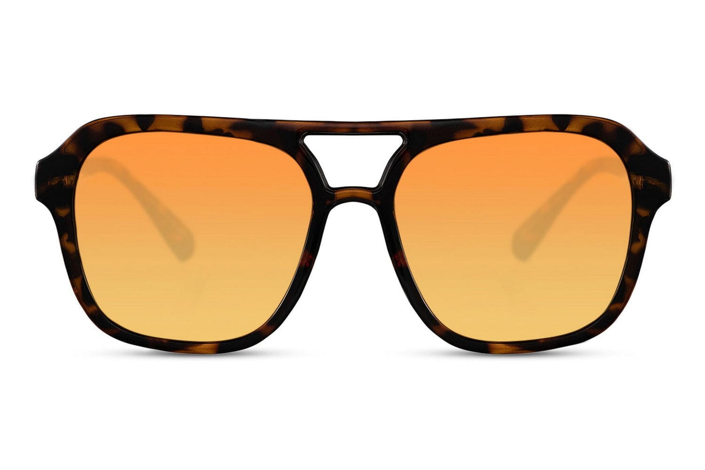 70's style aviator sunglasses. !00% UV protected. Orange lenses. Retro style.