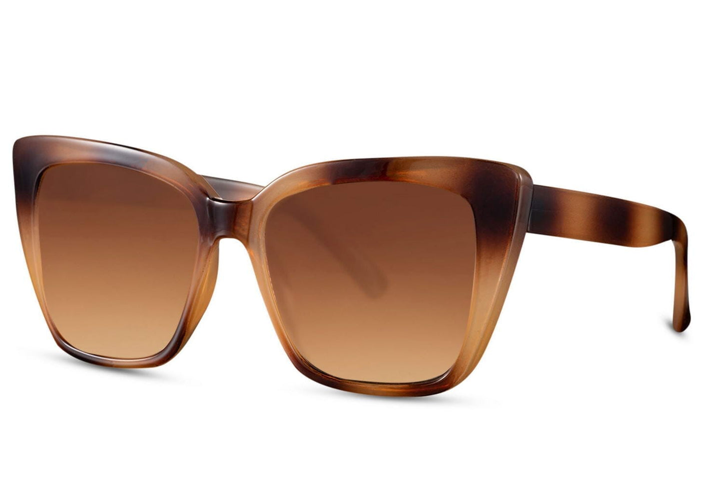 Flat top cat eye sunglasses. UV400 protected.
