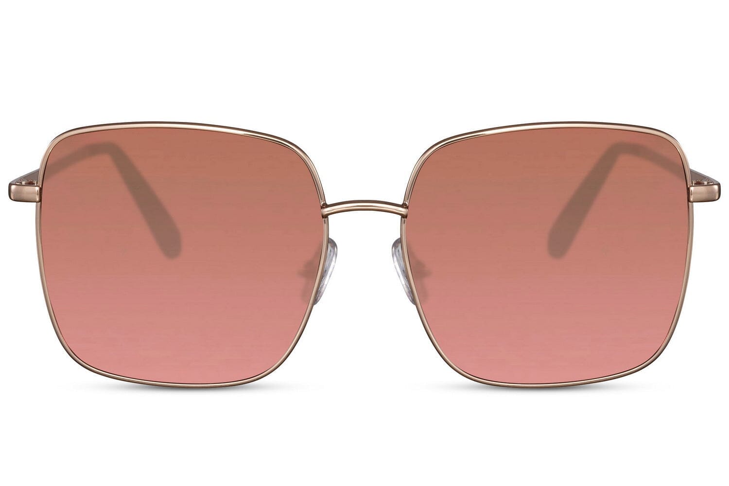 Gold frame sunglasses. Brown lenses. Gold frames.  Sqaure UV400 protected.