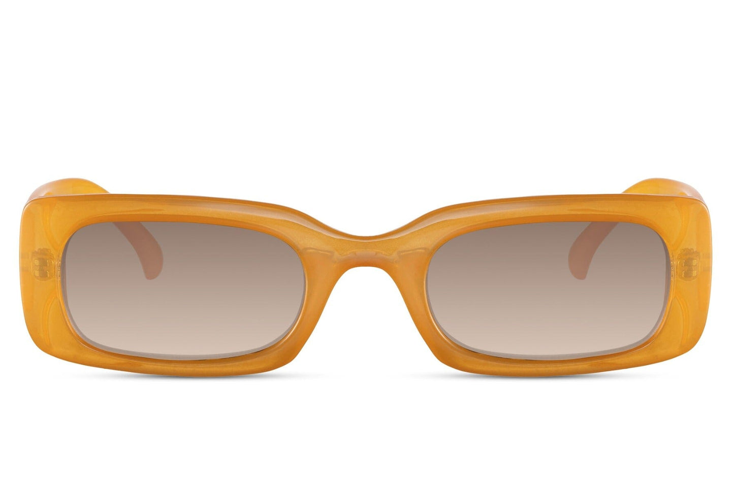 Orange rectangular sunglasses