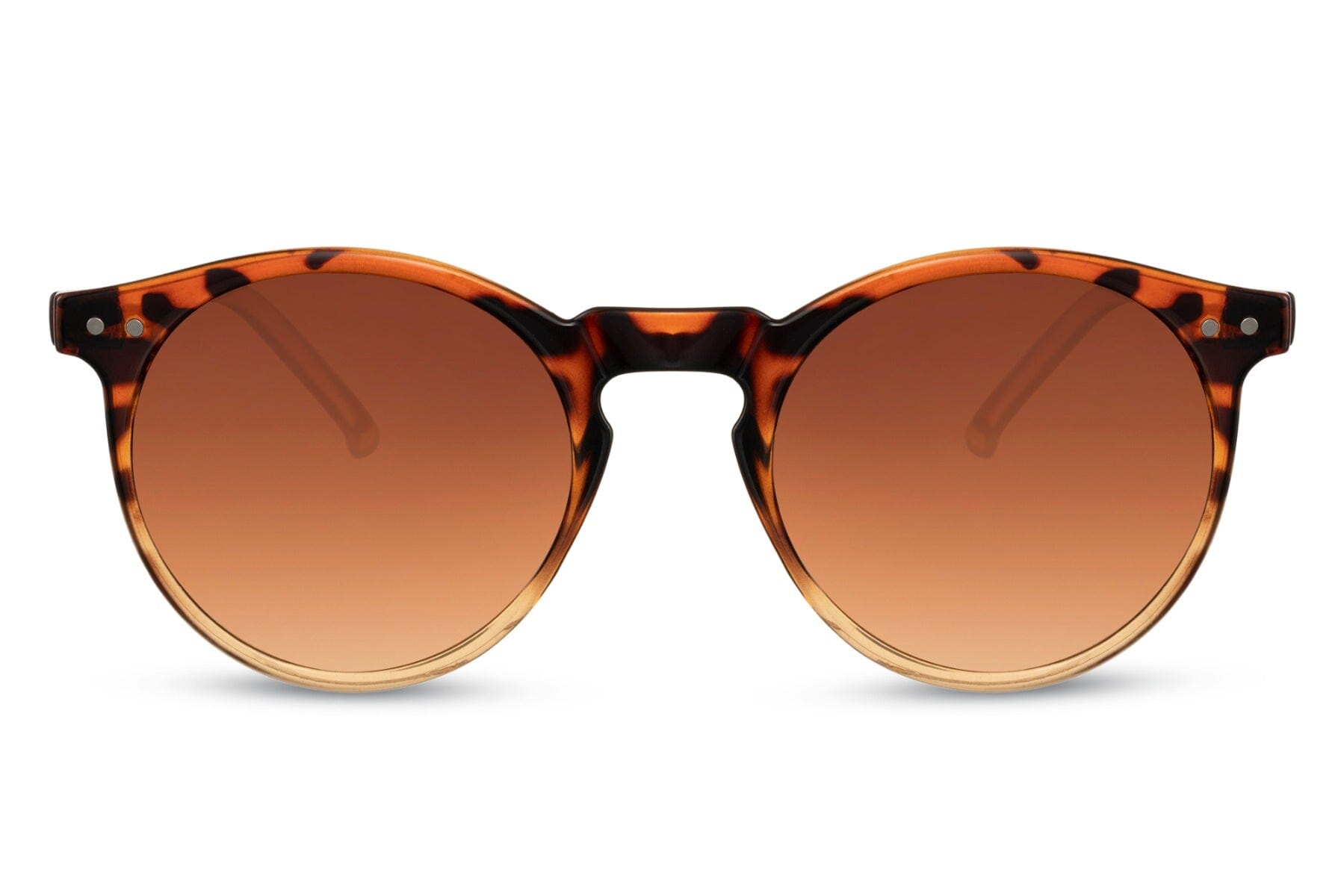 Orange tortoise sunglasses. Uv400 protected. recycled materials.