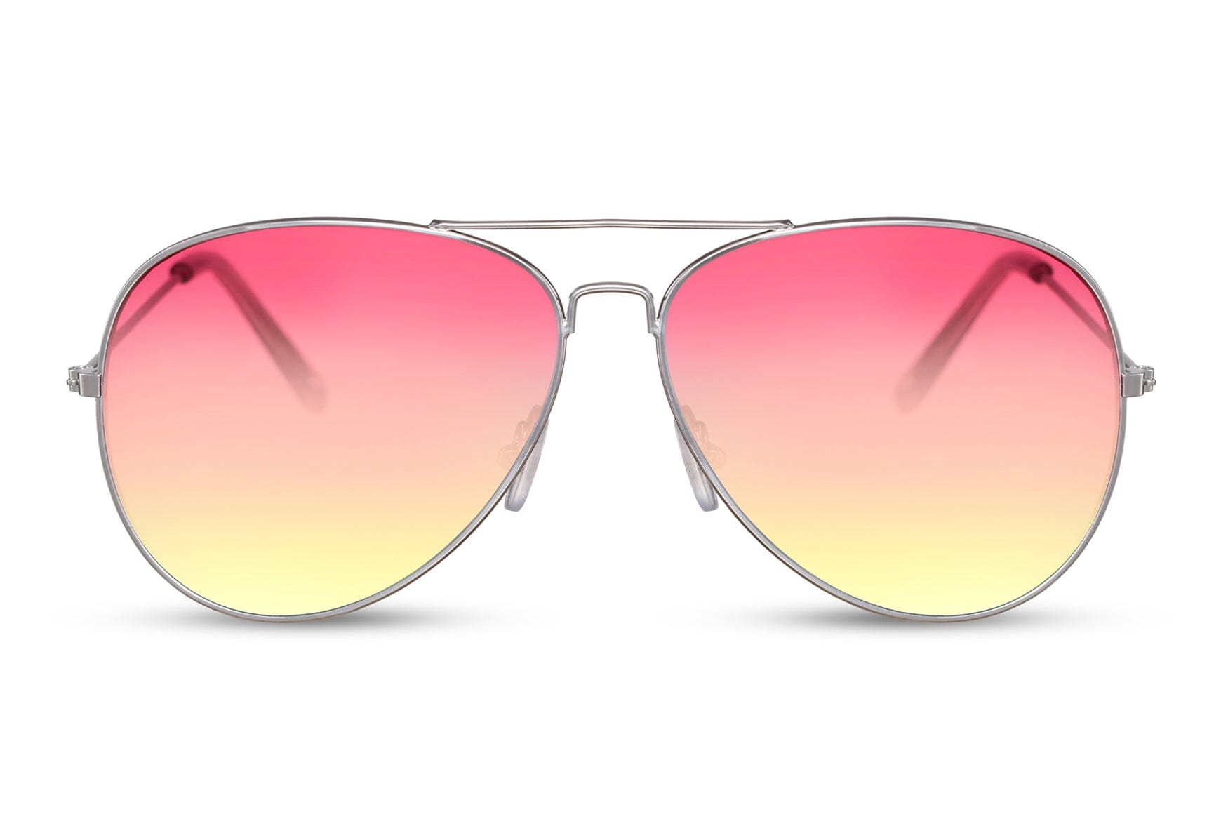 Pink and yellow lens aviators. UV400 protected.