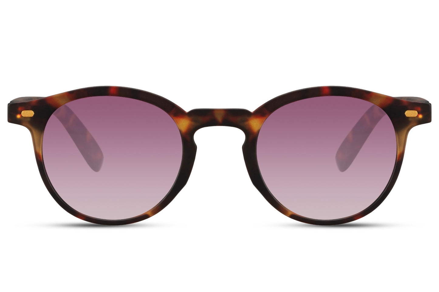 Purple lens round sunglasses for women