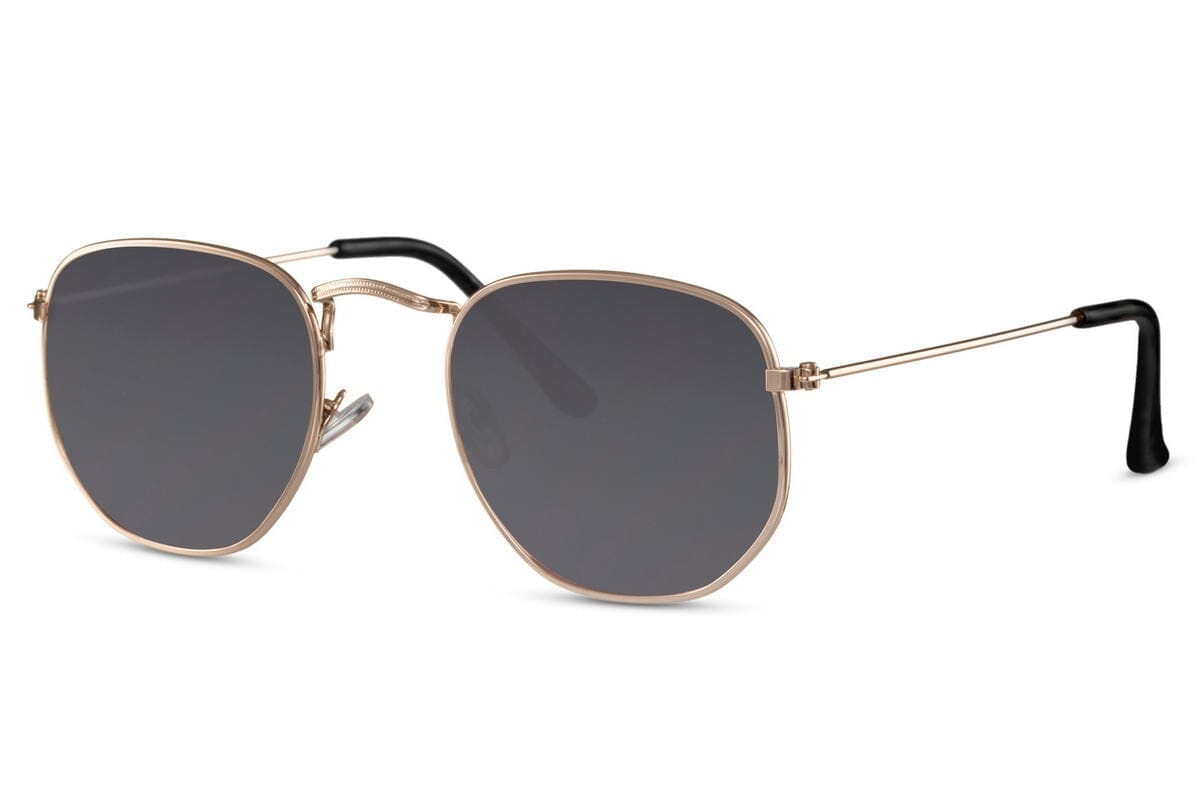 round silver frame sunglasses