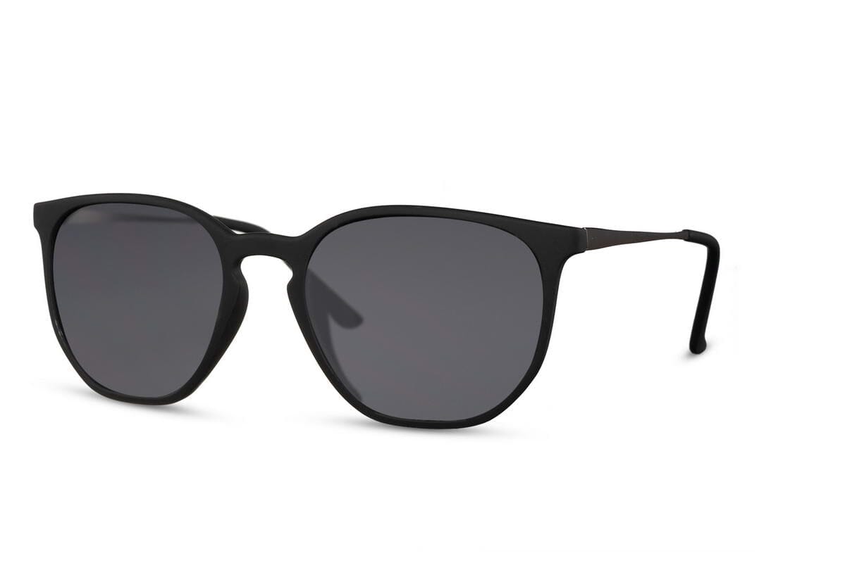 round sunglasses. Black lenses. UV400
