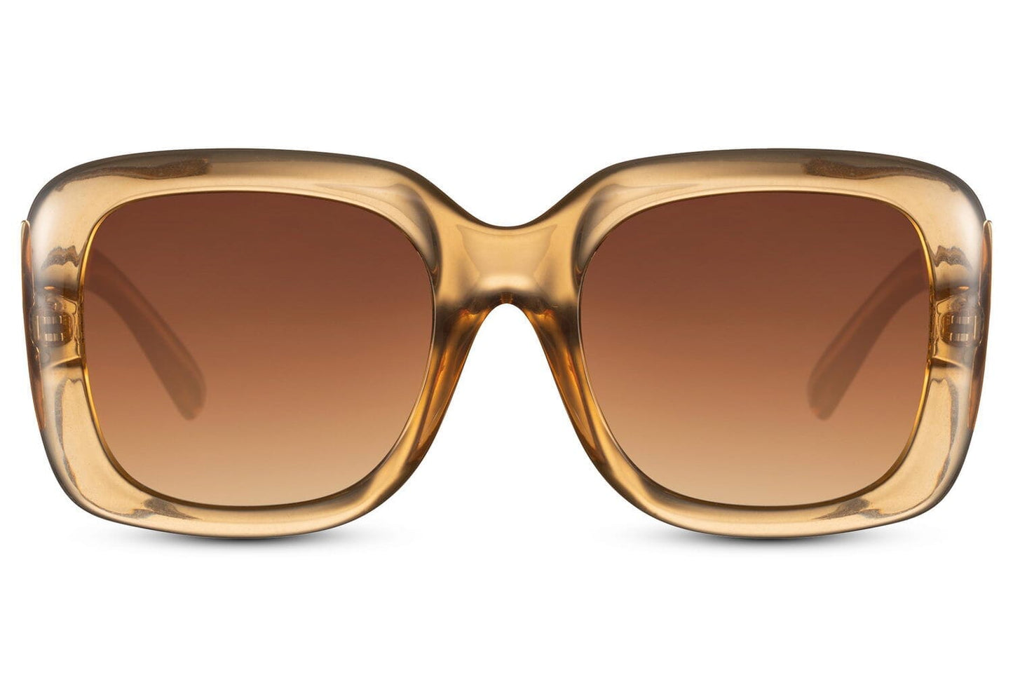 Square acetate sunglasses. Brown lenses. UV400 protected.