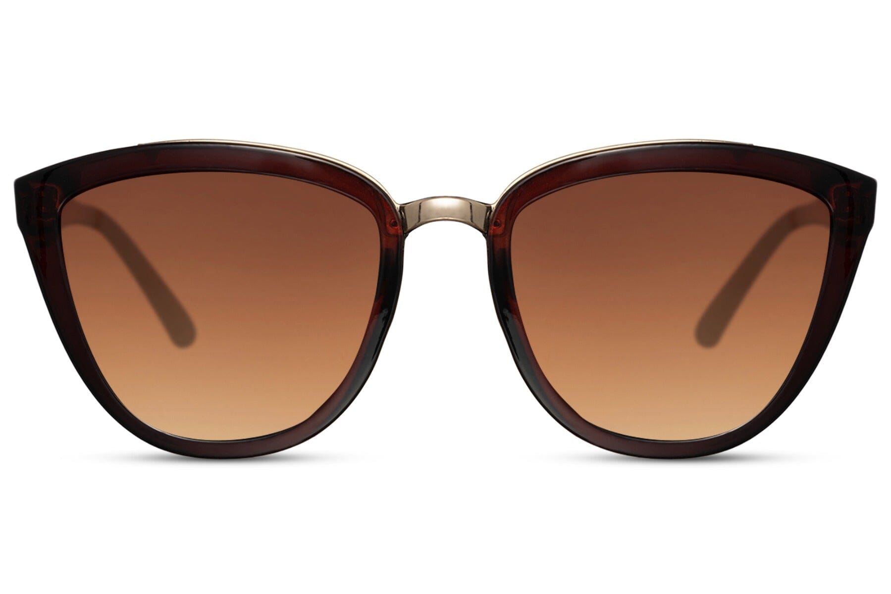 Brown sunnies cat eye sunglasses. UV400 protected. Lenses brown, frames brown.